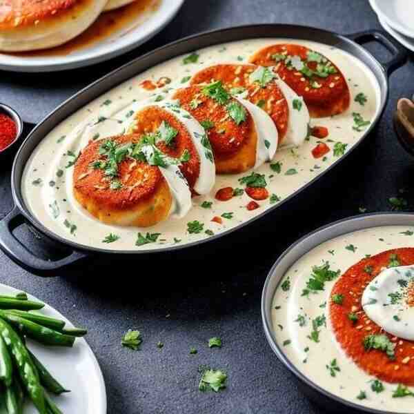 Минтай под пряным сырносливочным соусом